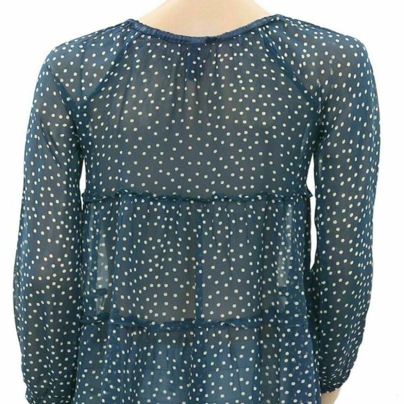 Didi Pretty Different Girls Floral Embroidered Tunic Top Polka Dot 10 Yr - Picture 4 of 4